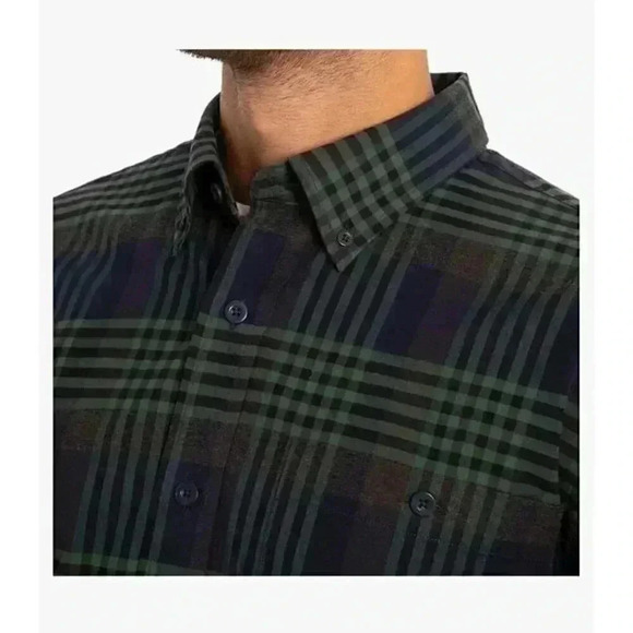 Orvis Green And Blue Plaid Long Sleeve Button Up‎ Shirt Mens Sz XL EUC - Picture 3 of 12